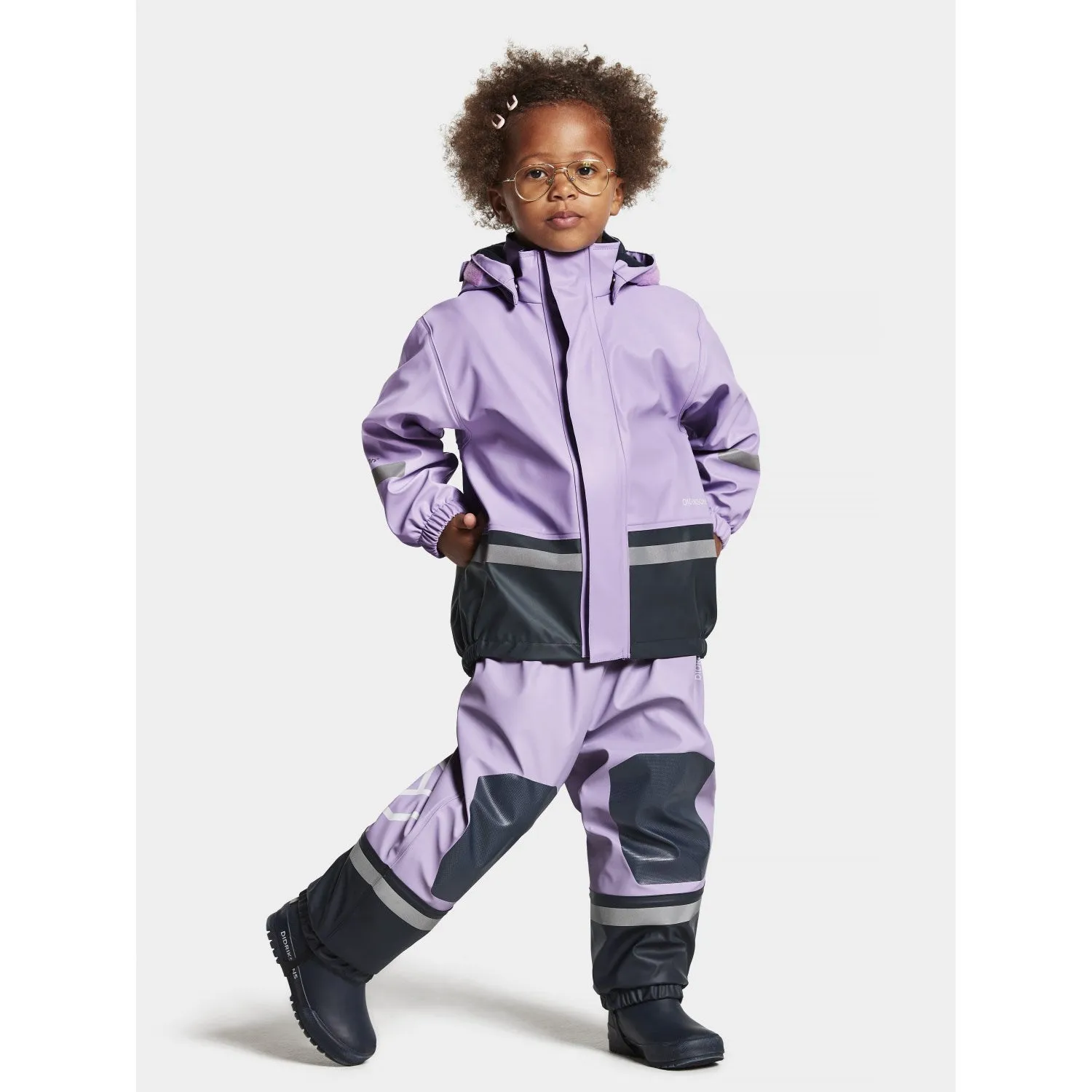 Didriksons Digital Purple Boardman Set Light Coverage Gear Bike Riding Layer