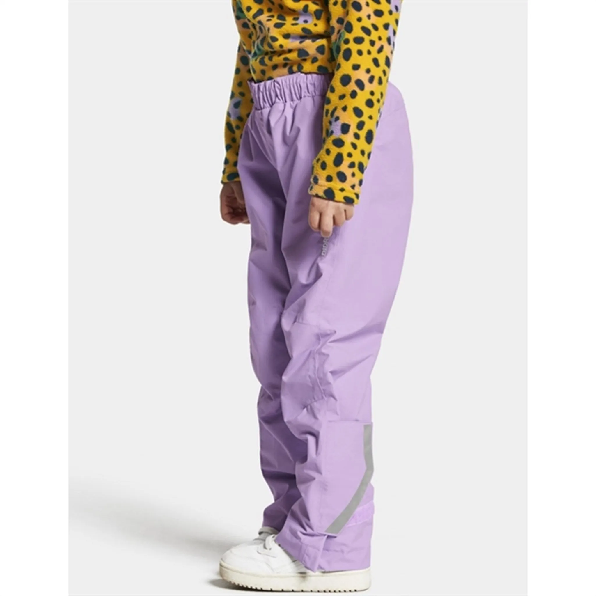 Button front Cozy Material Didriksons Idur Digital Purple Snow Pants