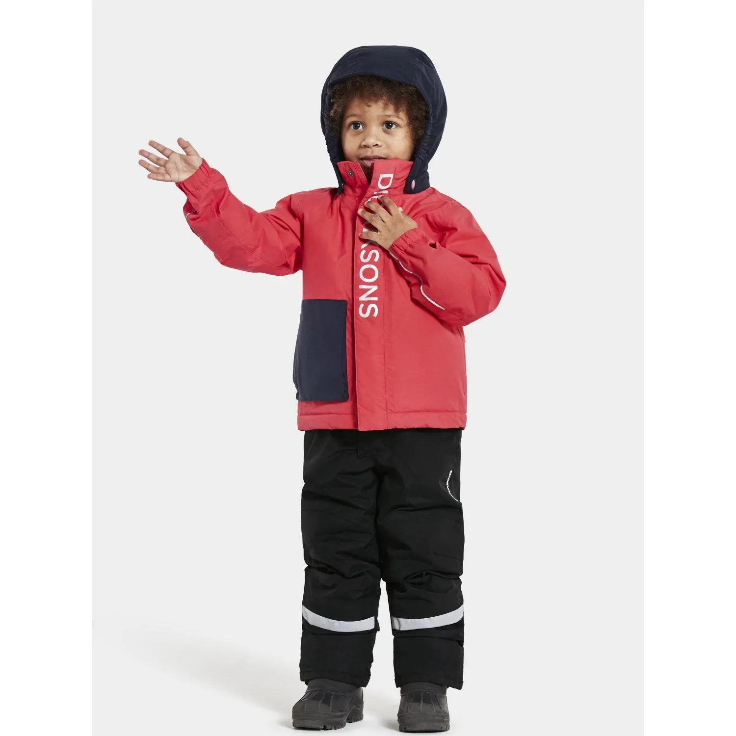 Core Vent Zones Didriksons Modern Pink Rio Kids Jacket
