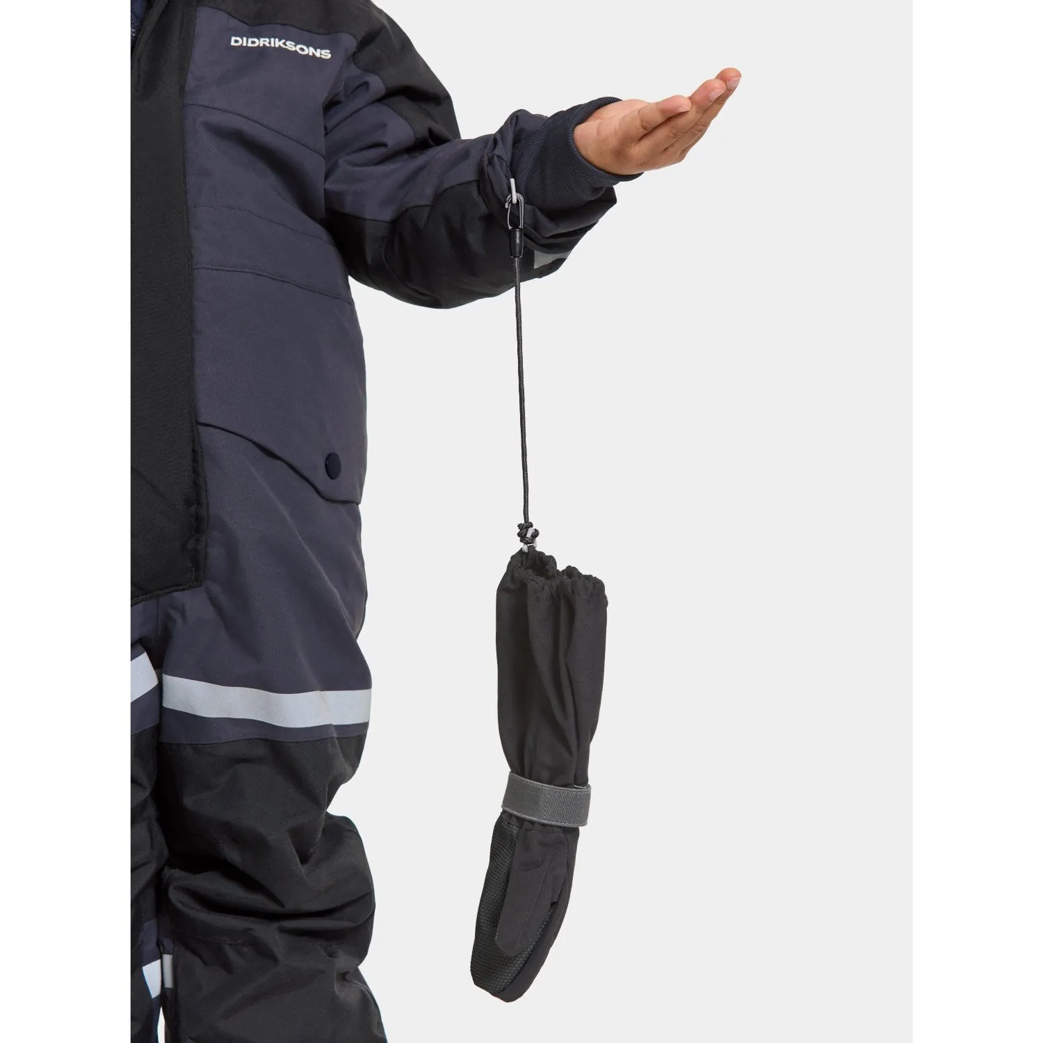 Didriksons Navy Bj?rven Kids Coverall 3 Button-Cuff Timeless-Classic