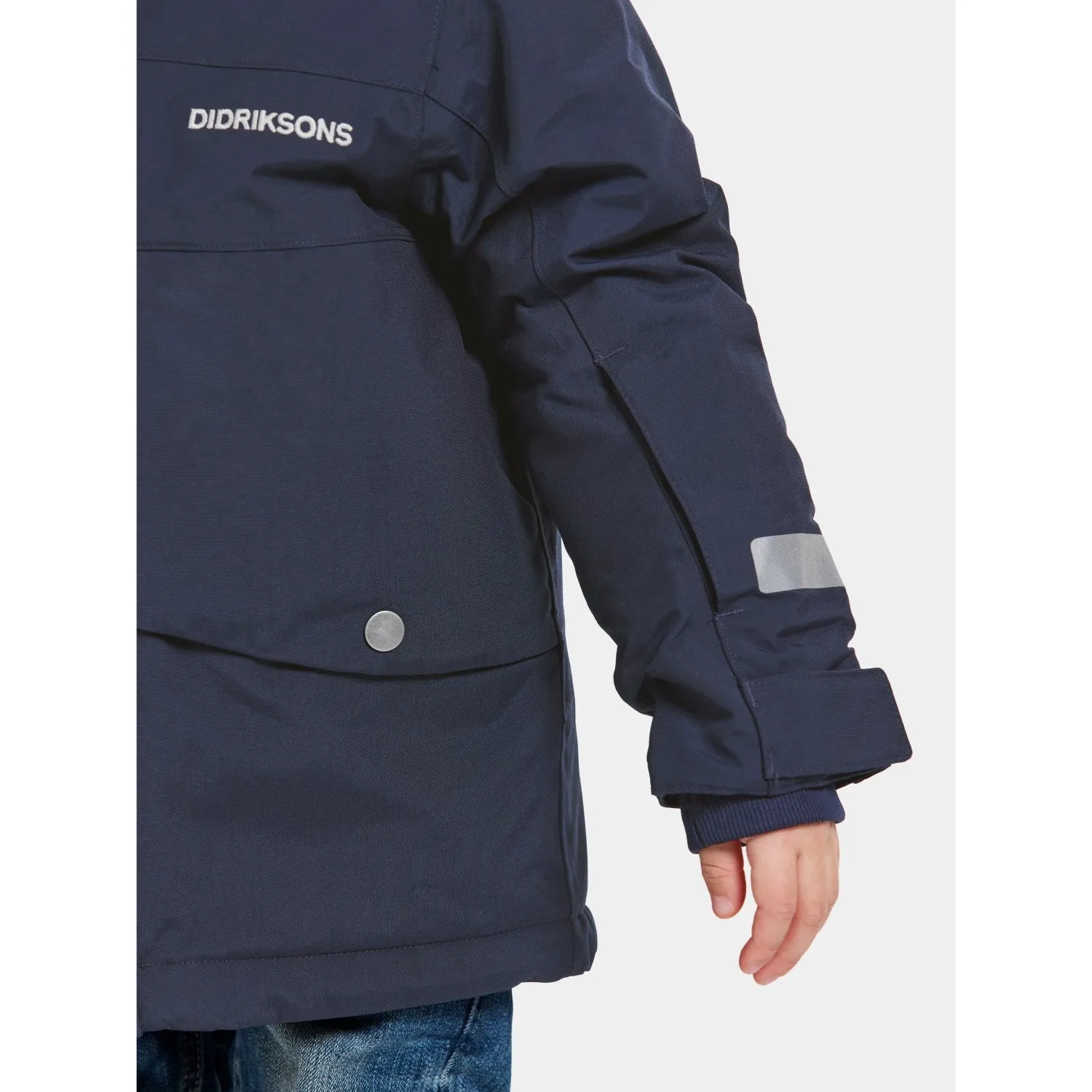 Didriksons Navy Bj?rven Kids Parka 3 Bonded Seam Technology