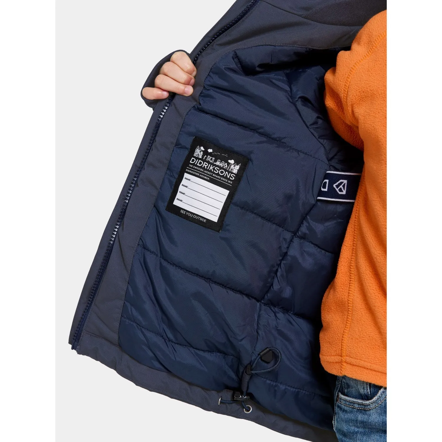 Weatherproof Coating Layer Function Didriksons Navy Bj?rven Kids Parka 3