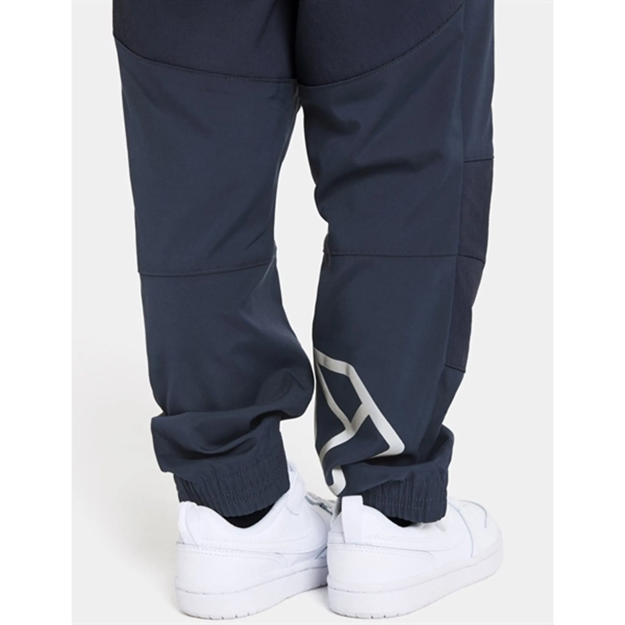 Didriksons Navy Bl?b?r Kids Pants ReinforcedHemline Light wash