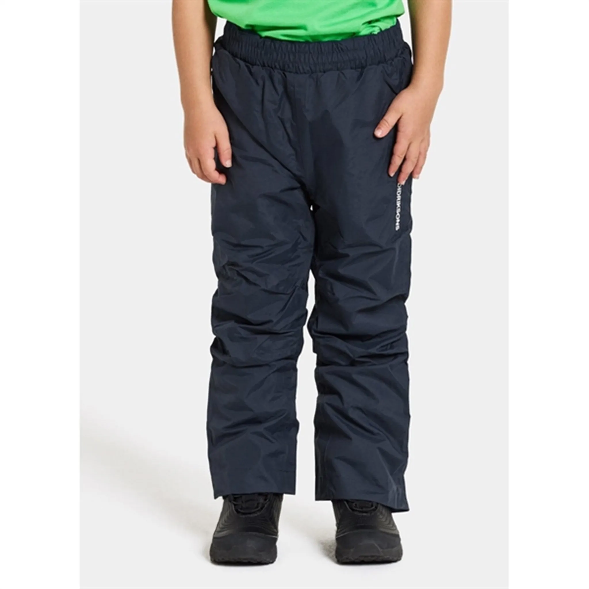 Didriksons Navy Idur Kids Pants Low Profile Waistband