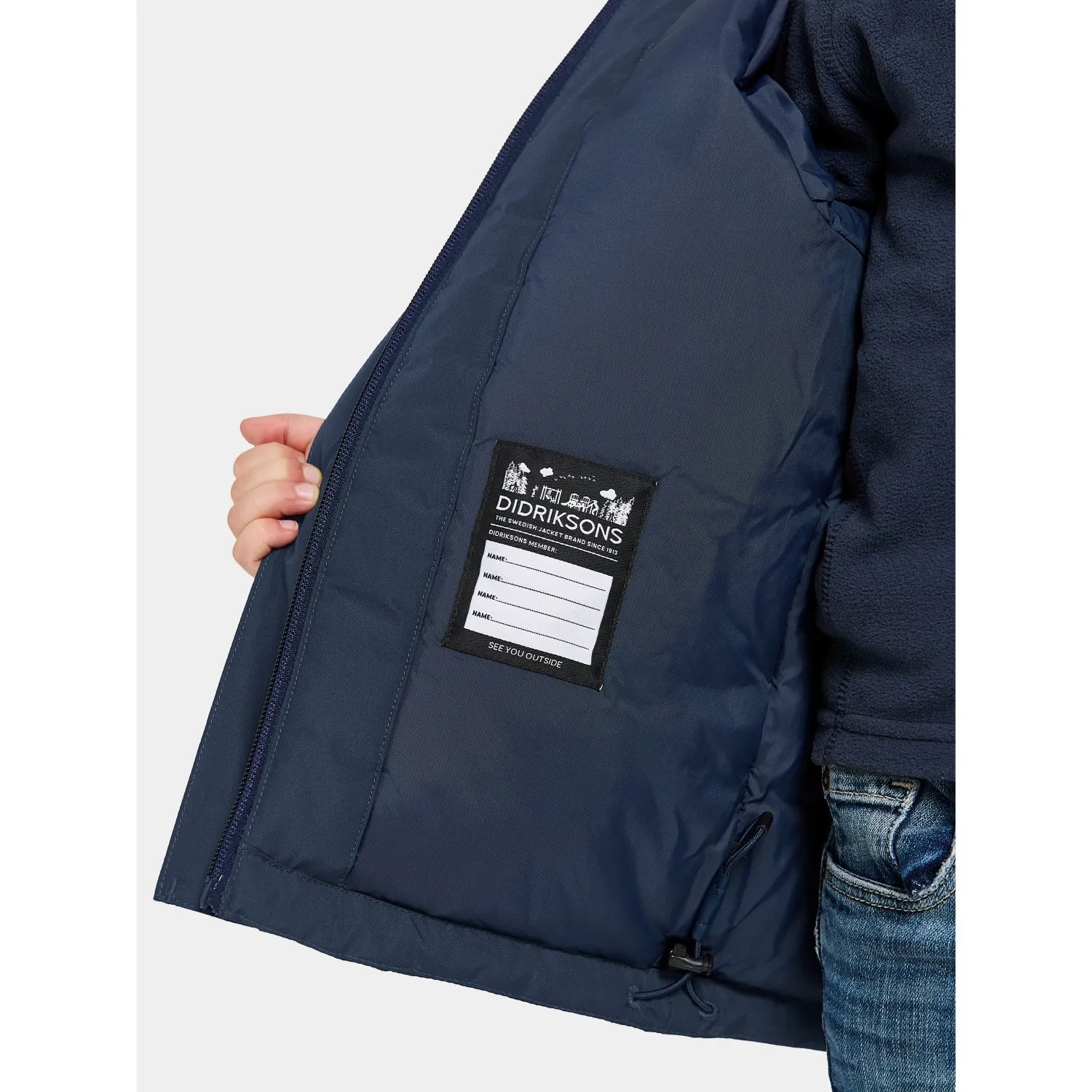Didriksons Navy Talvi Kids Jacket Windproof Outer Layer