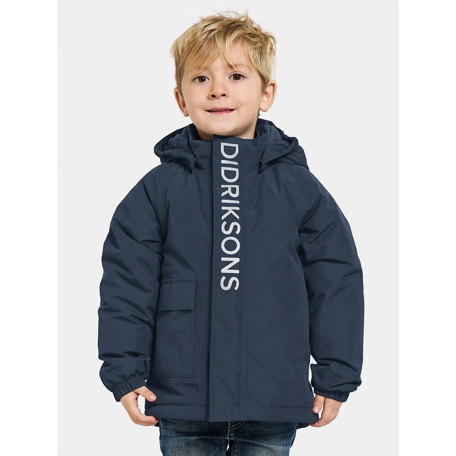 Didriksons Navy Talvi Kids Jacket Patch Visa