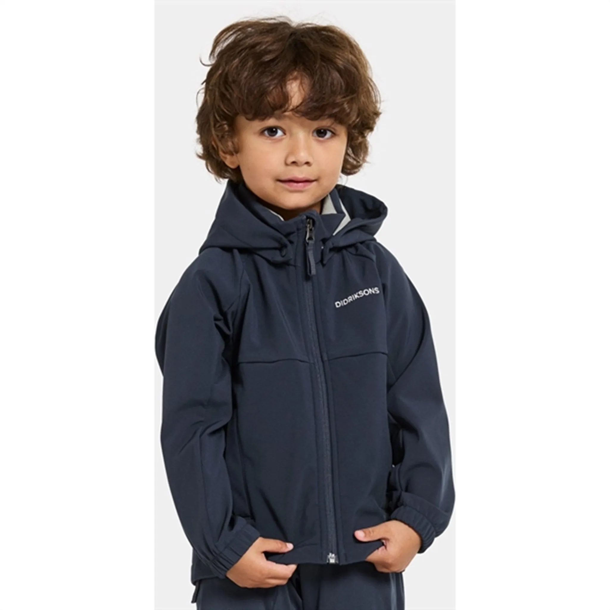 Graphic Design Didriksons Navy Troel Kids Jacket