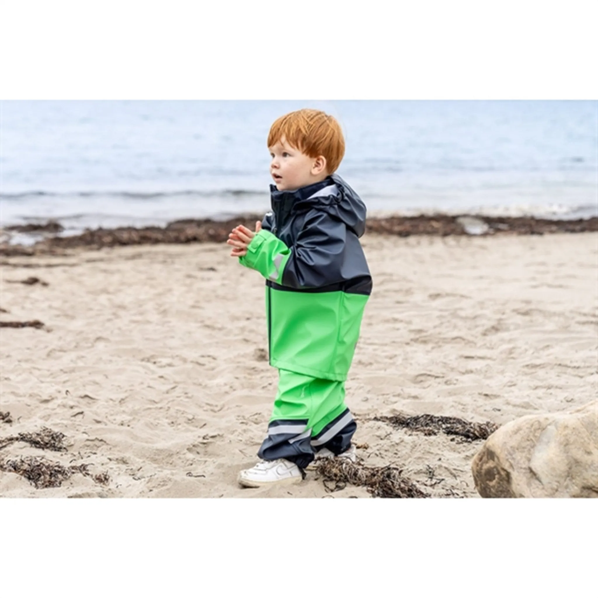 Weather Fit Cold Wind Shield Didriksons Navy Waterman Kids Rainwear