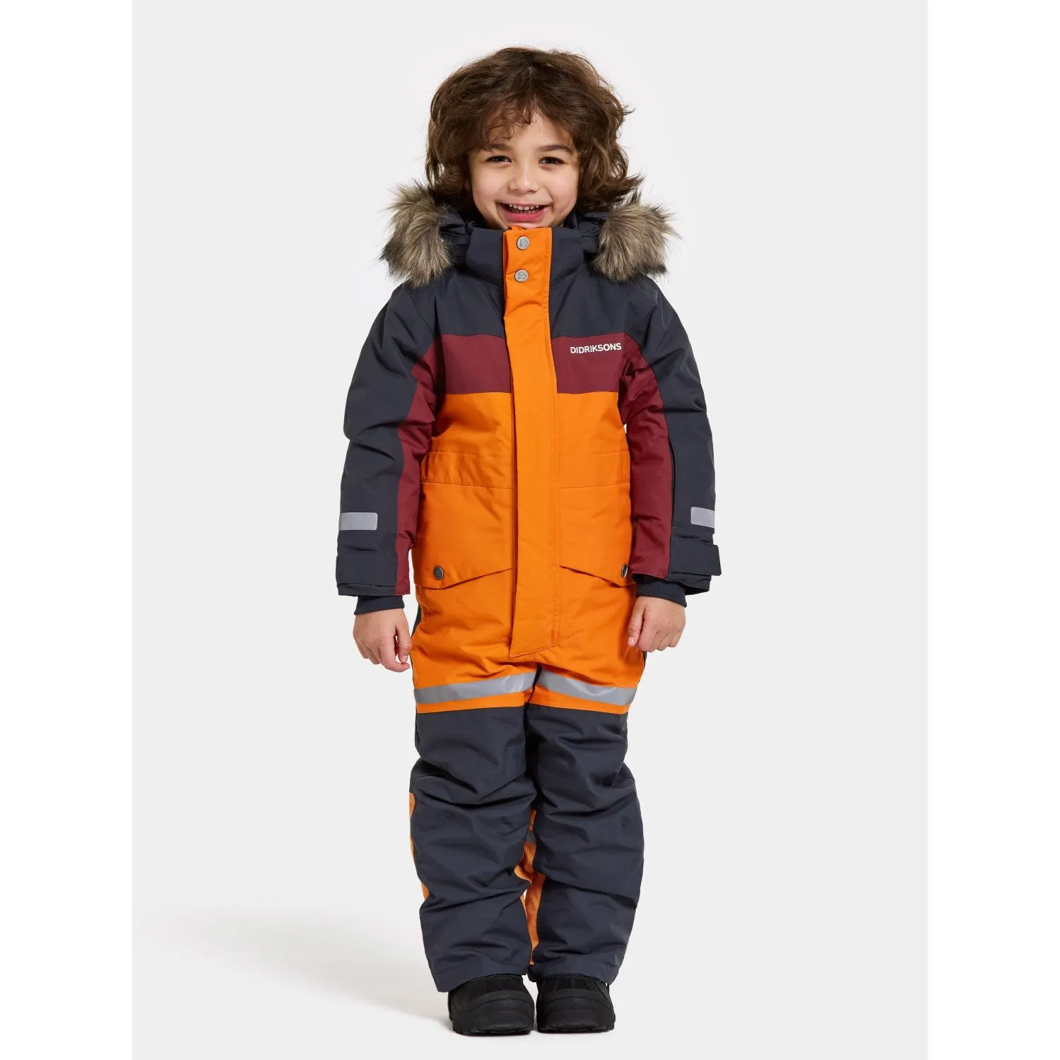 Anti-Static-Finish Didriksons Orange Jam Bj?rven Kids Coverall 21