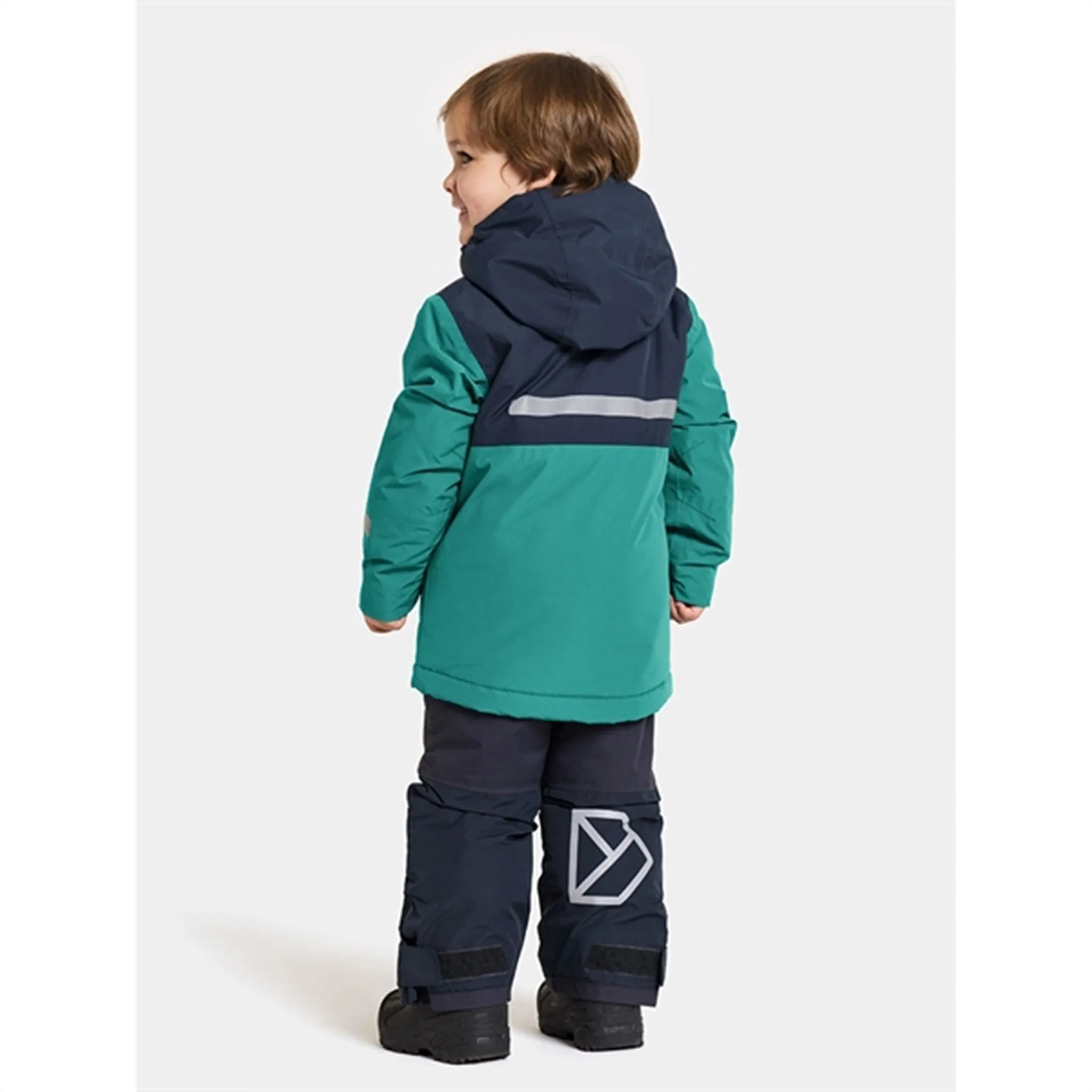 Nano Coated Fabric Didriksons Petrol Green Skare Kids Set