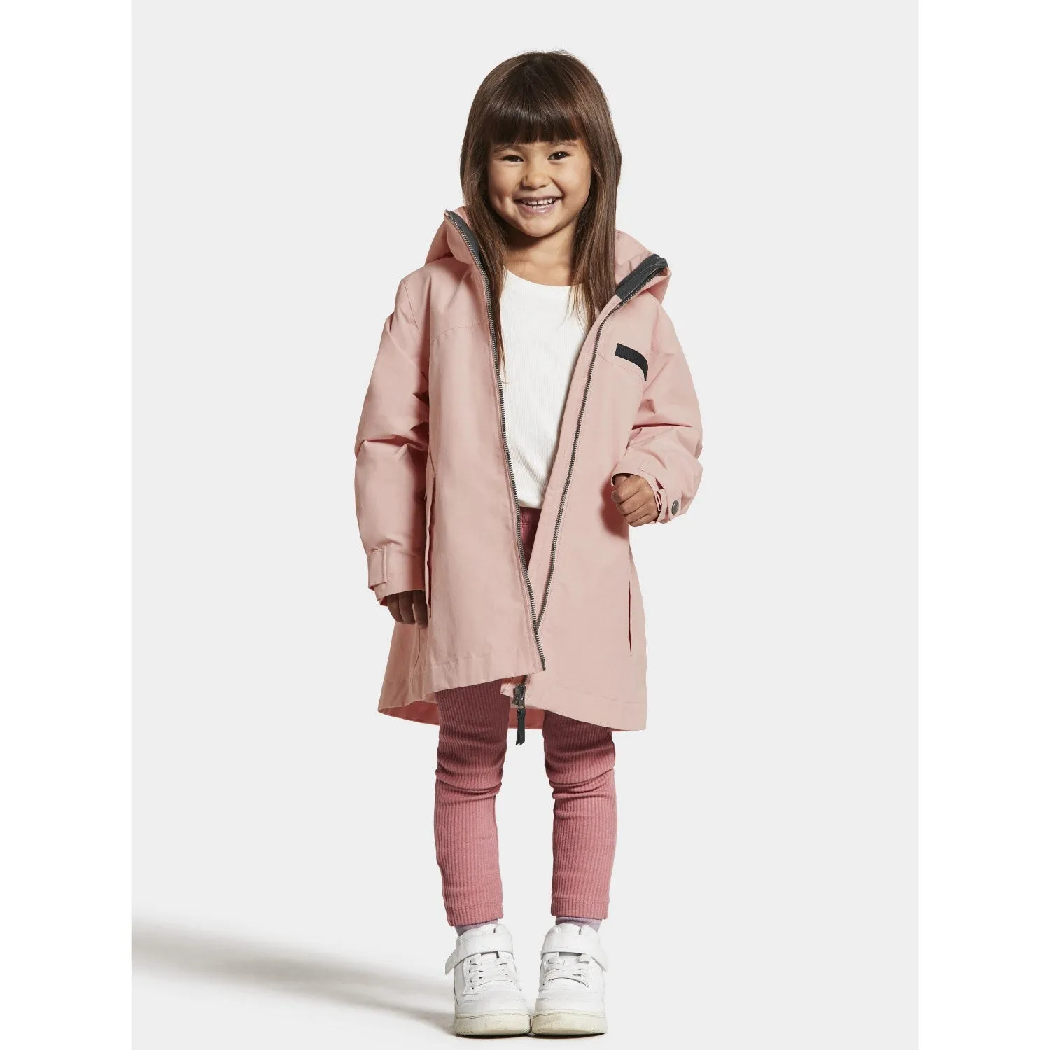 Taped Seams Didriksons Pink Shadow Tess Kids Jacket
