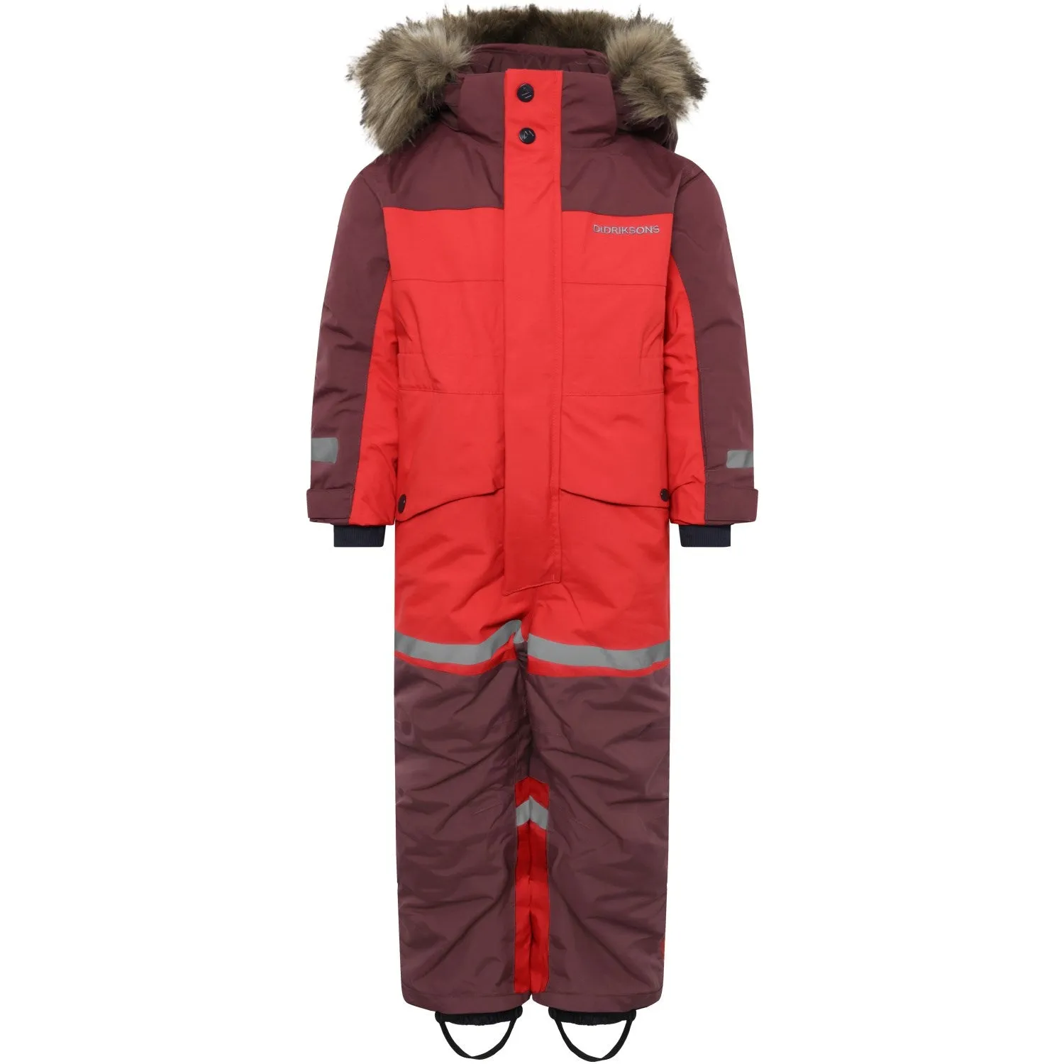 Satin-Sleeve Chic button-up shirt Didriksons Pomme Red Bj?rven Kds Cover 4