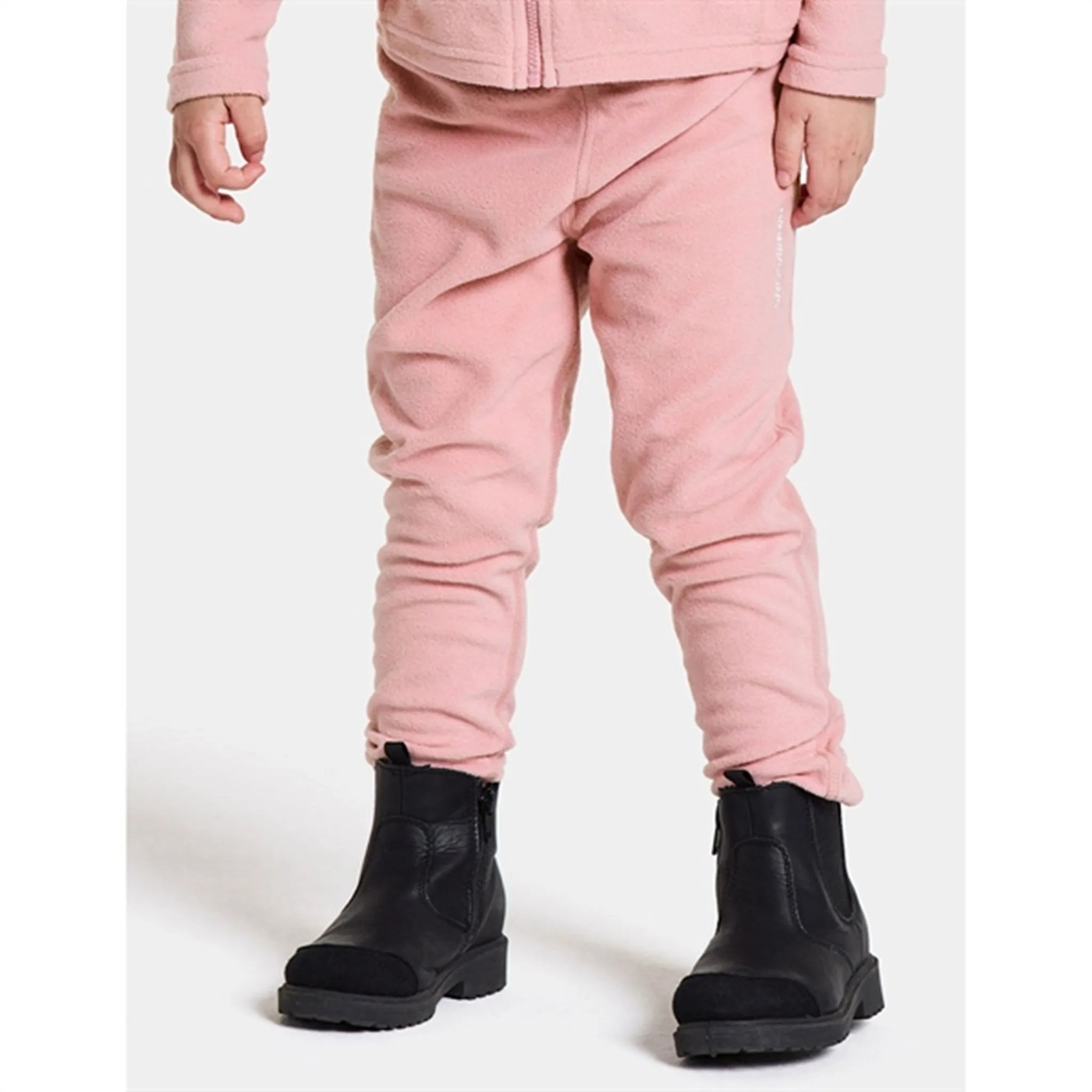 Timeless Design Didriksons Soft Pink Monte Kids Fleece Pants