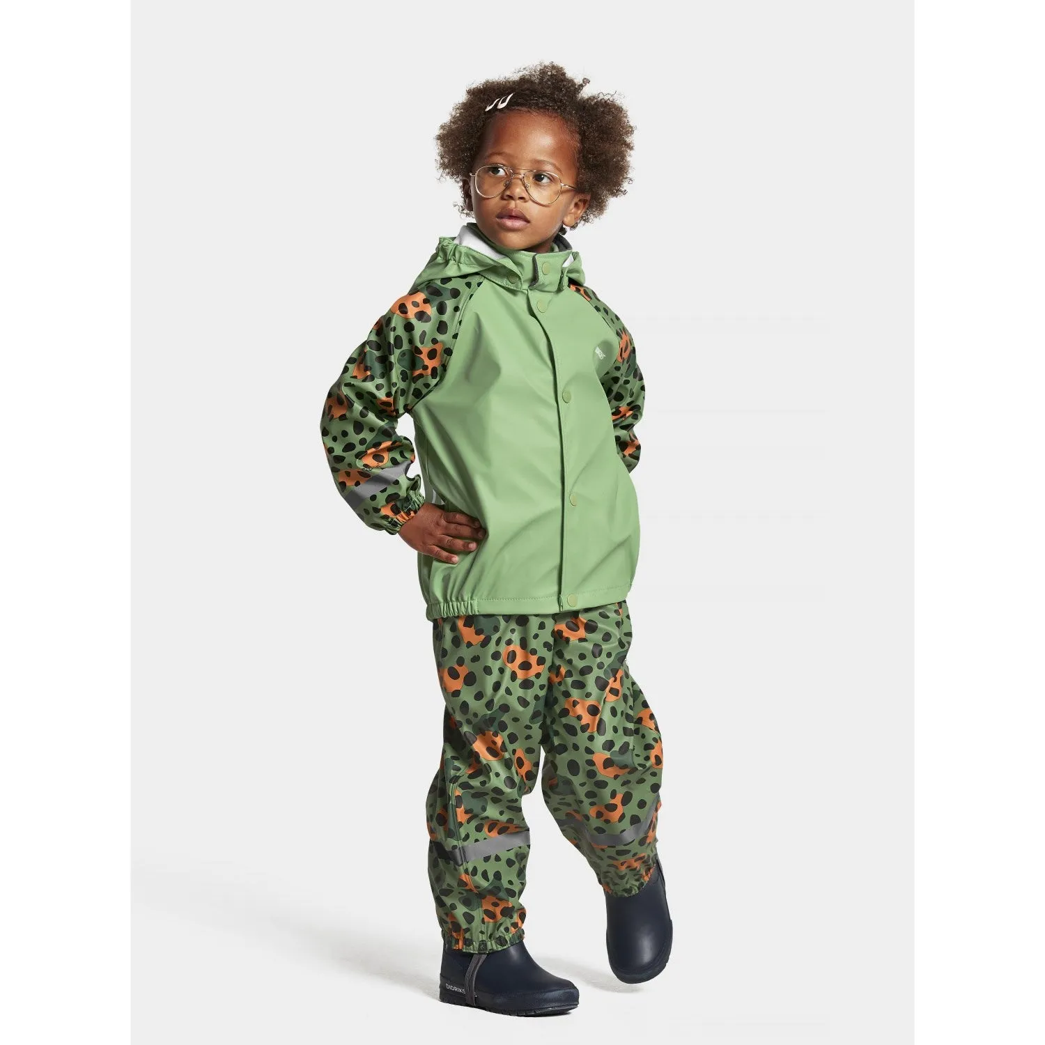 Moisture Wicking Lining Outdoor Task Didriksons Wild Dot Green Slaskeman