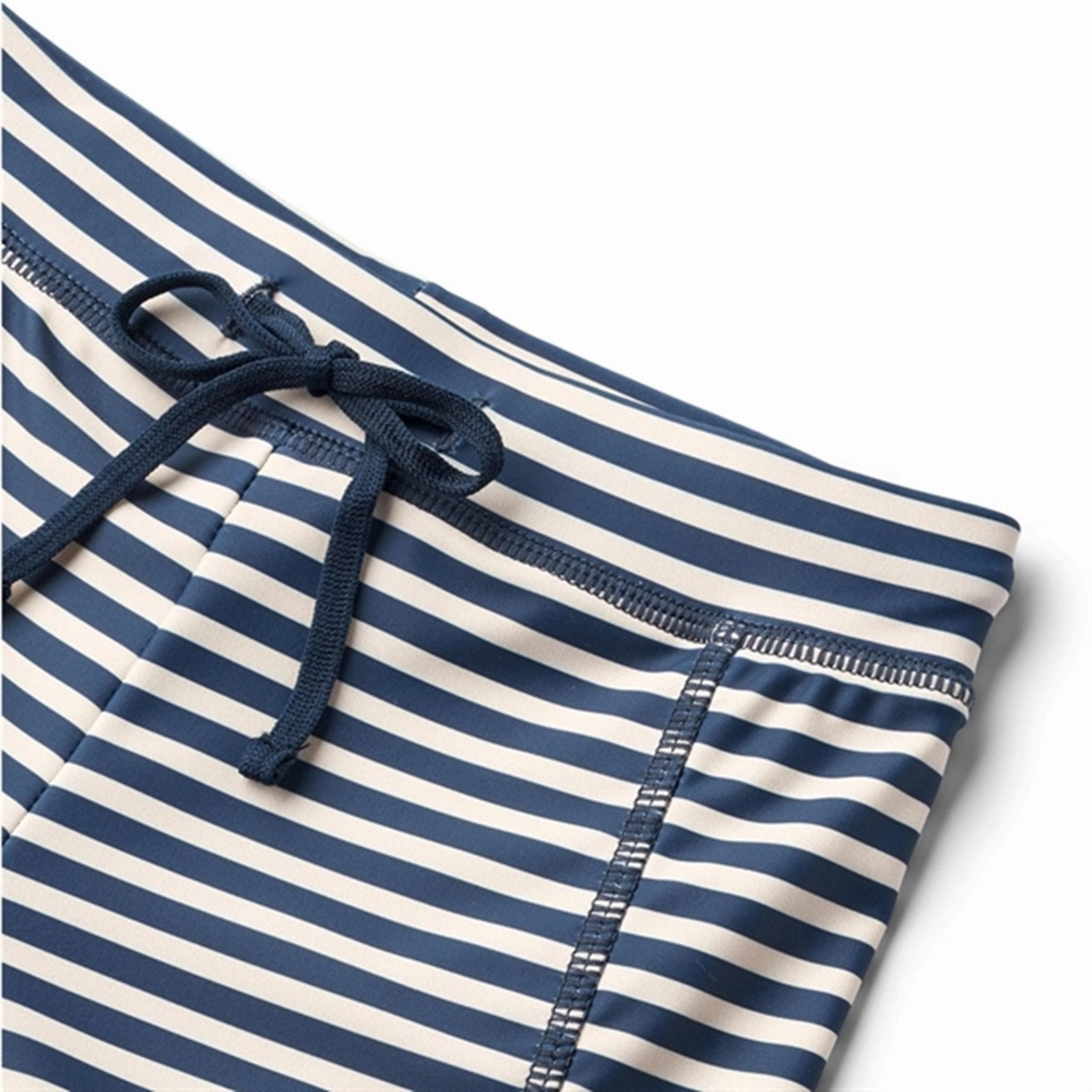 Wheat Indigo Stripe Swim Shorts Ulrik Snag Resistant Texture