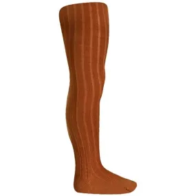 Soft-touch-feel-quality Static-free-design C??ndor Tights Wool Rib Cinnamon