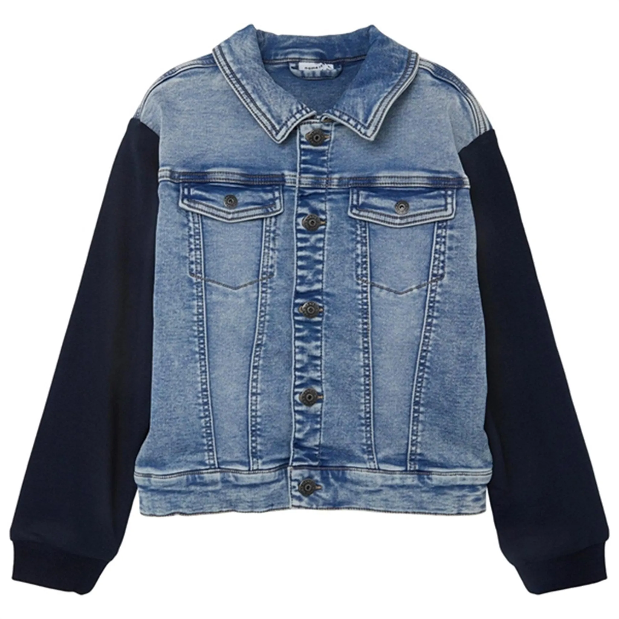 Slide Unique Piece Name it Light Blue Denim Dae Sweat Denim Jacket