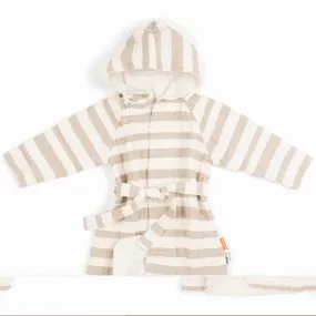 Done by Deer Badek?be GOTS Stripes Sand VNeck Design