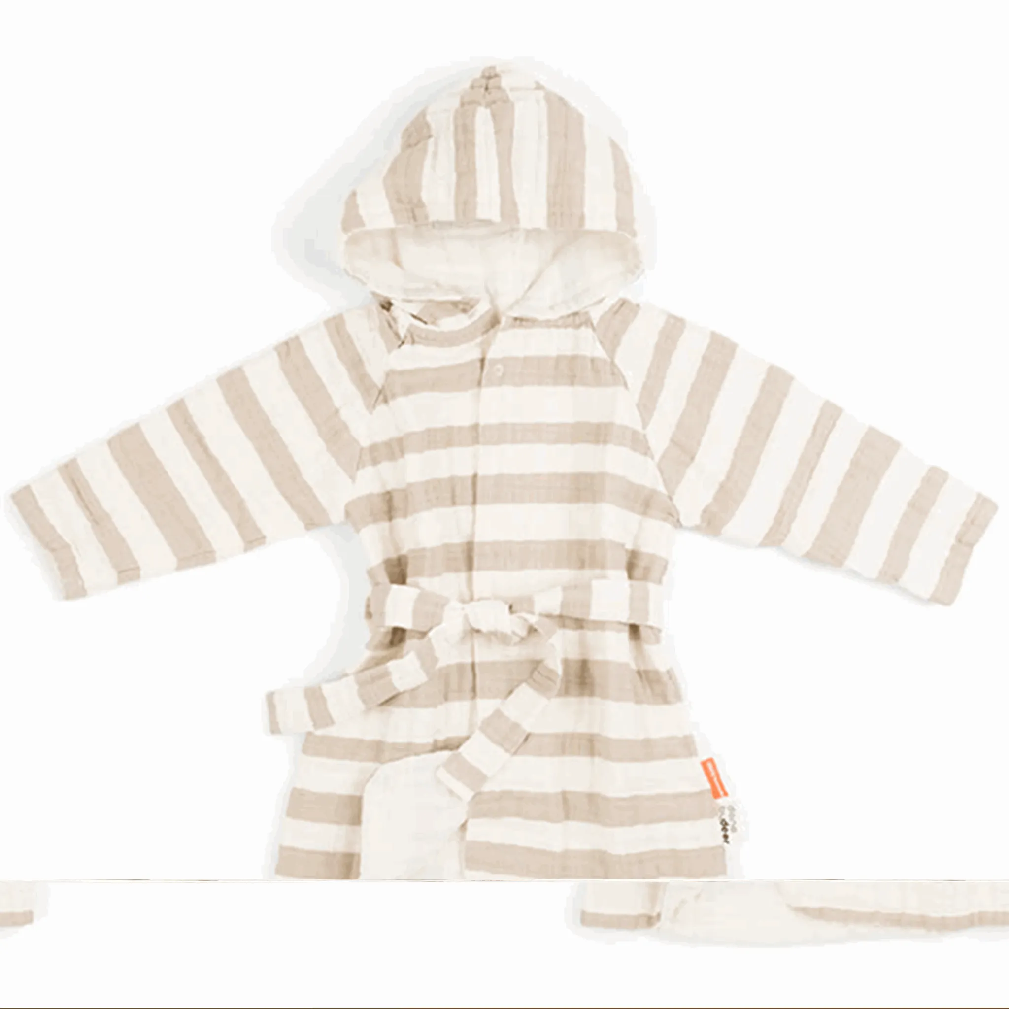 Done by Deer Badek?be GOTS Stripes Sand Comfy Chill Plush Lining