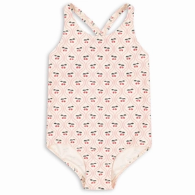 Low Profile Lining Ethical production Konges Sl?jd Cherry Pink Motif Merle Swimsuit Grs