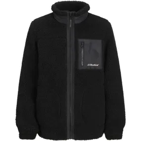 Jack & Jones Junior Black Jjesoho Teddy Jacket Sn Jnr Lightweight Layer