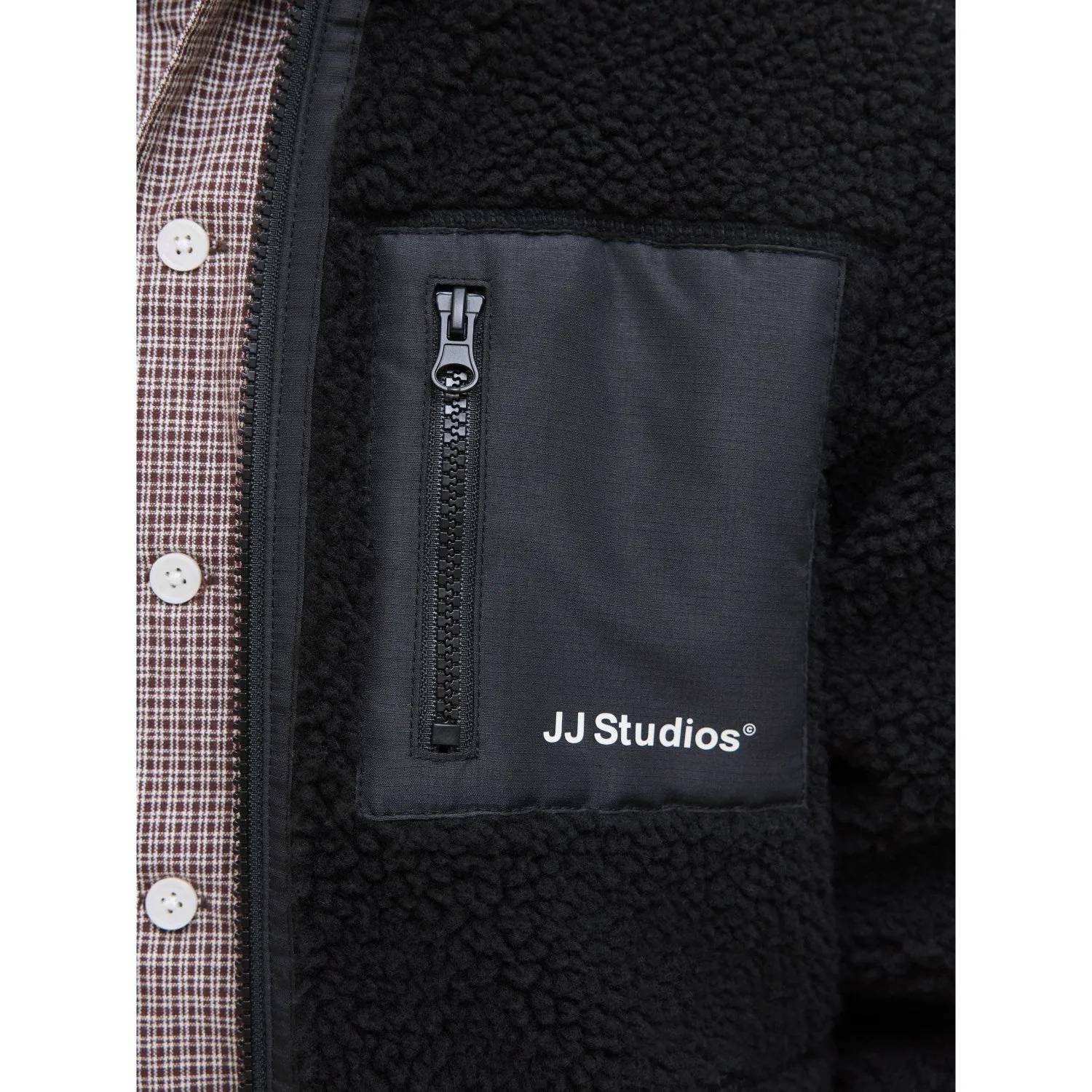 Jack & Jones Junior Black Jjesoho Teddy Jacket Sn Jnr suitable for community activities