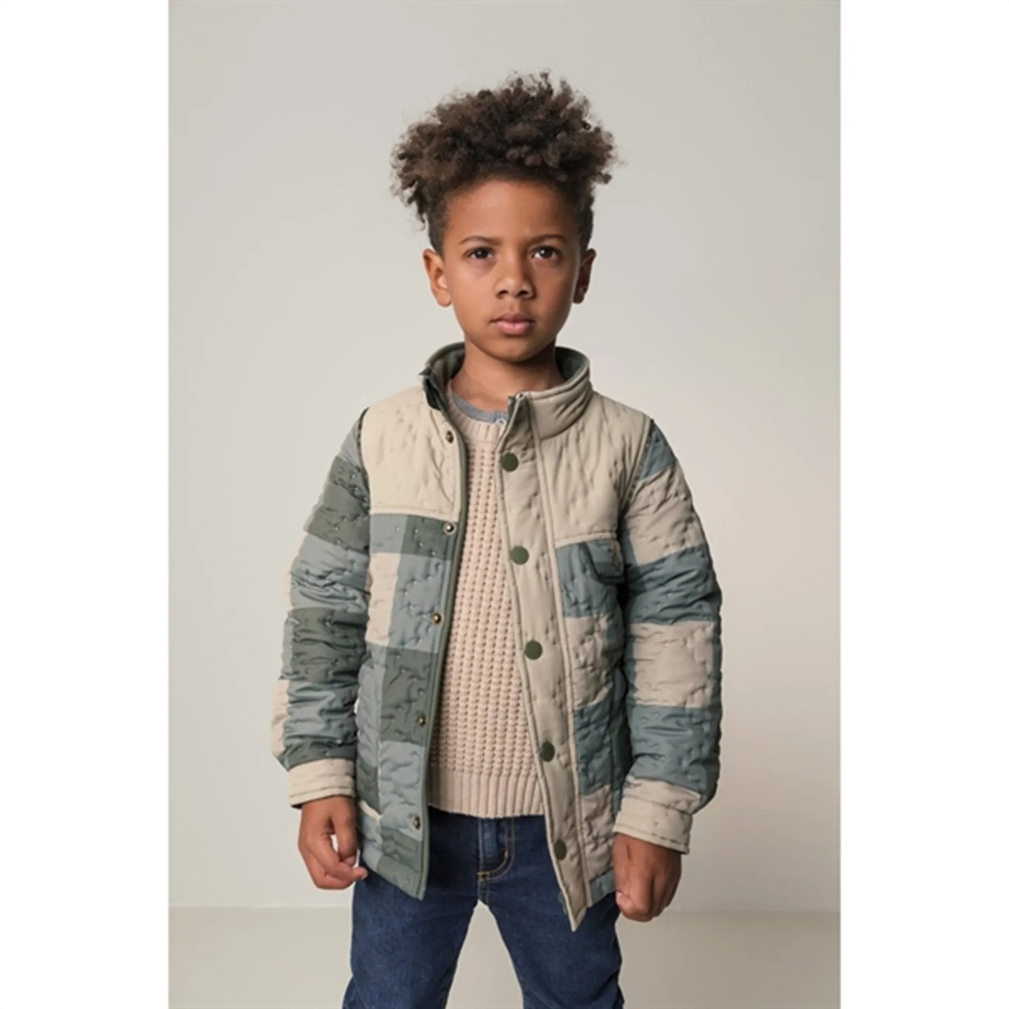 Cozy button-front blouse MarMar Summer Check Ozar Thermo Jacket