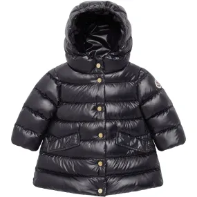 Interchangeable-Detail Moncler Medium Blue Ibida Long Coat