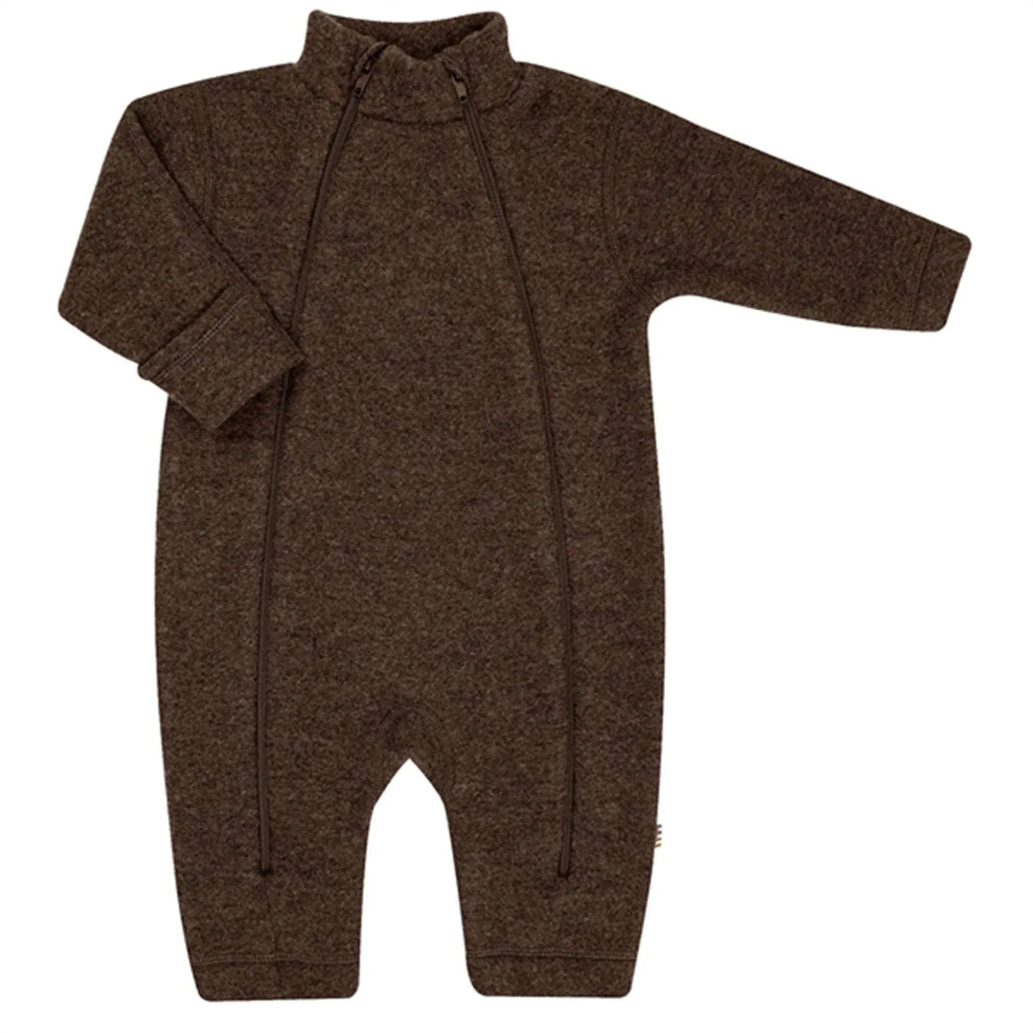 Joha Wool Dark Bark Overalls Versatile-Style Wrinkle-Resistant
