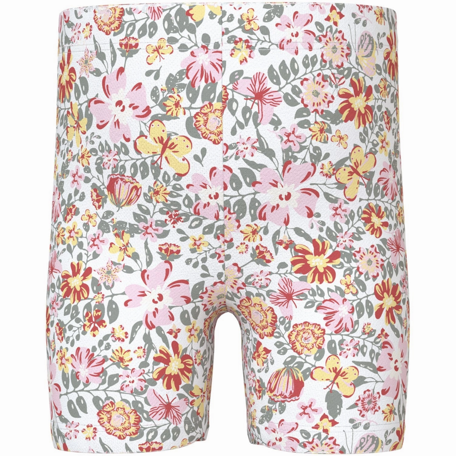 silk blend Name It Bright White Yellow Flower Vayo Short Leggings