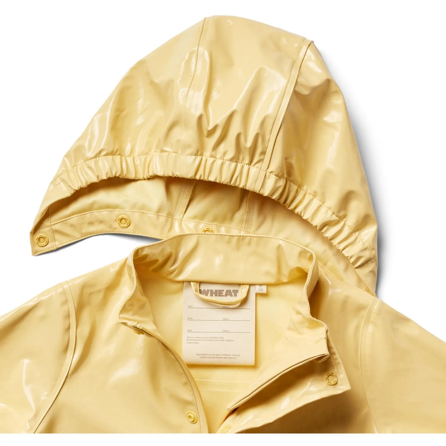 Wheat Yellow Rainwear Ollo Jacket Travel Friendly