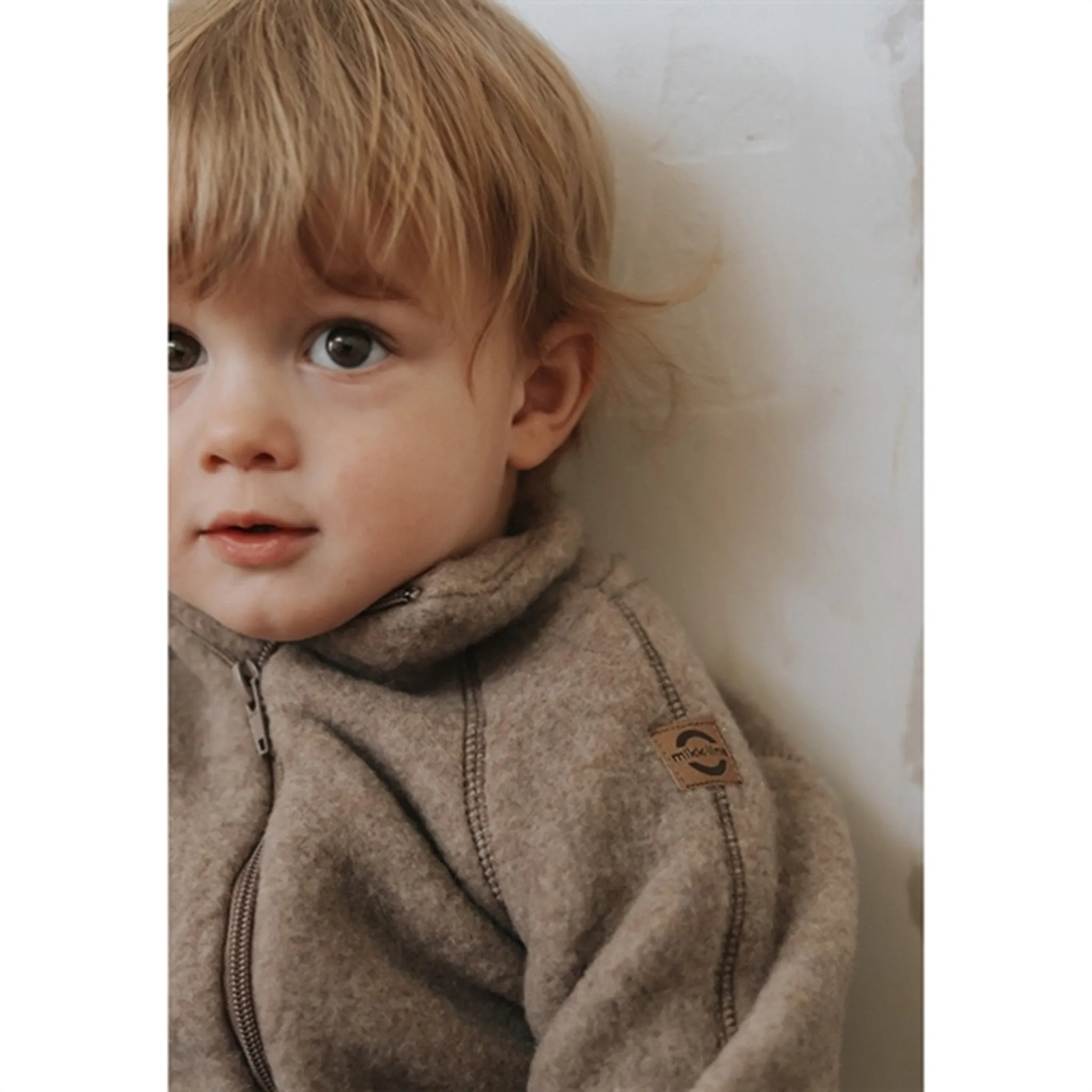 Warm Interior Mikk-Line Wool Baby Jacket Melange Denver