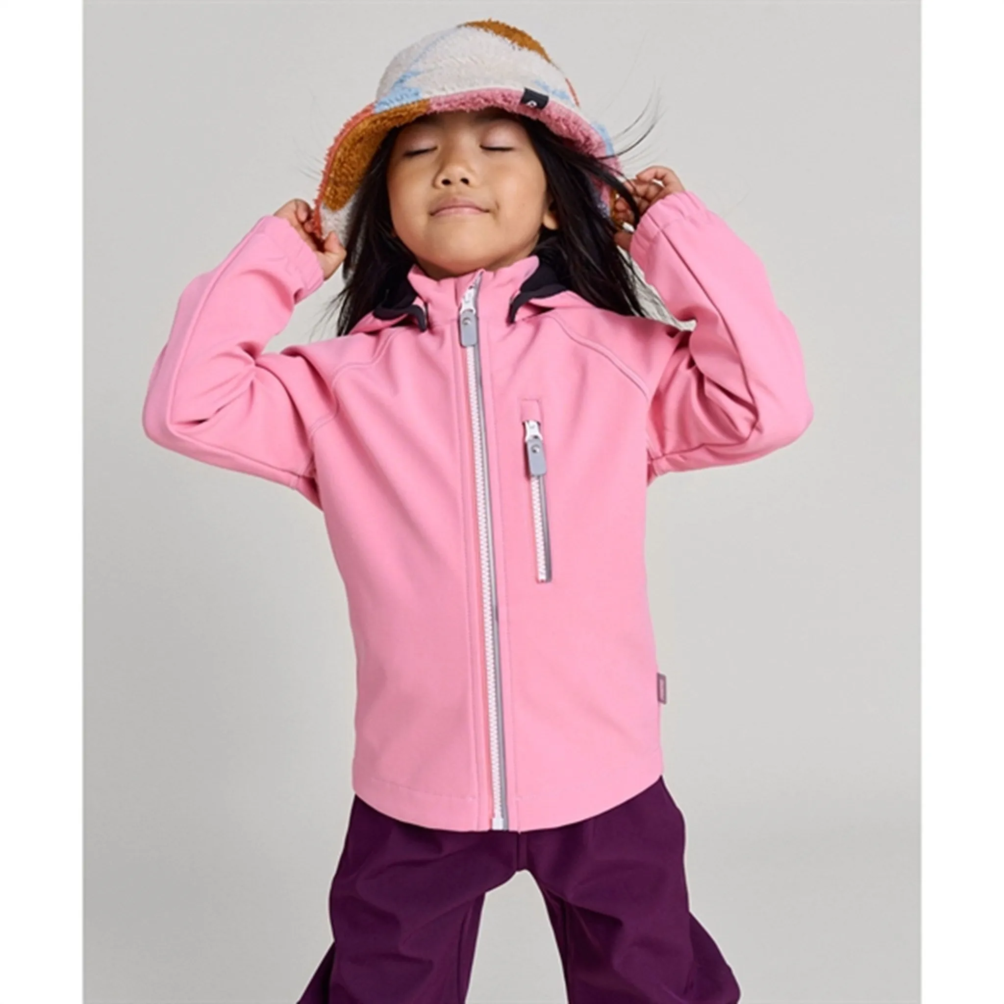 Reima Softshell Jacket Vantti Blush Rose Breathable Debit