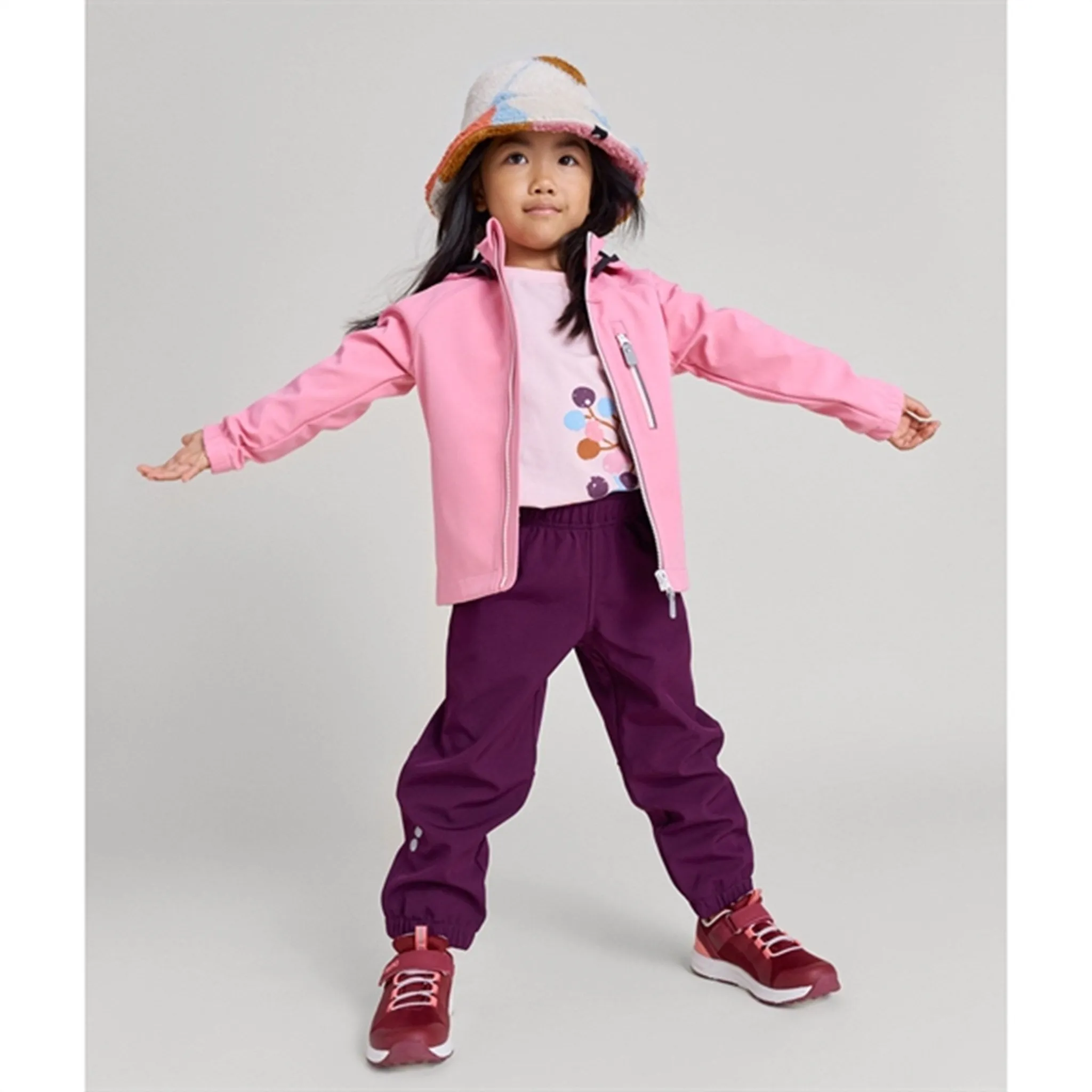 Reima Softshell Jacket Vantti Blush Rose Connect Active Edge