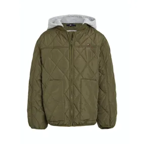 cruise trip Tommy Hilfiger Utility Olive Light Padded Quilted Jacket