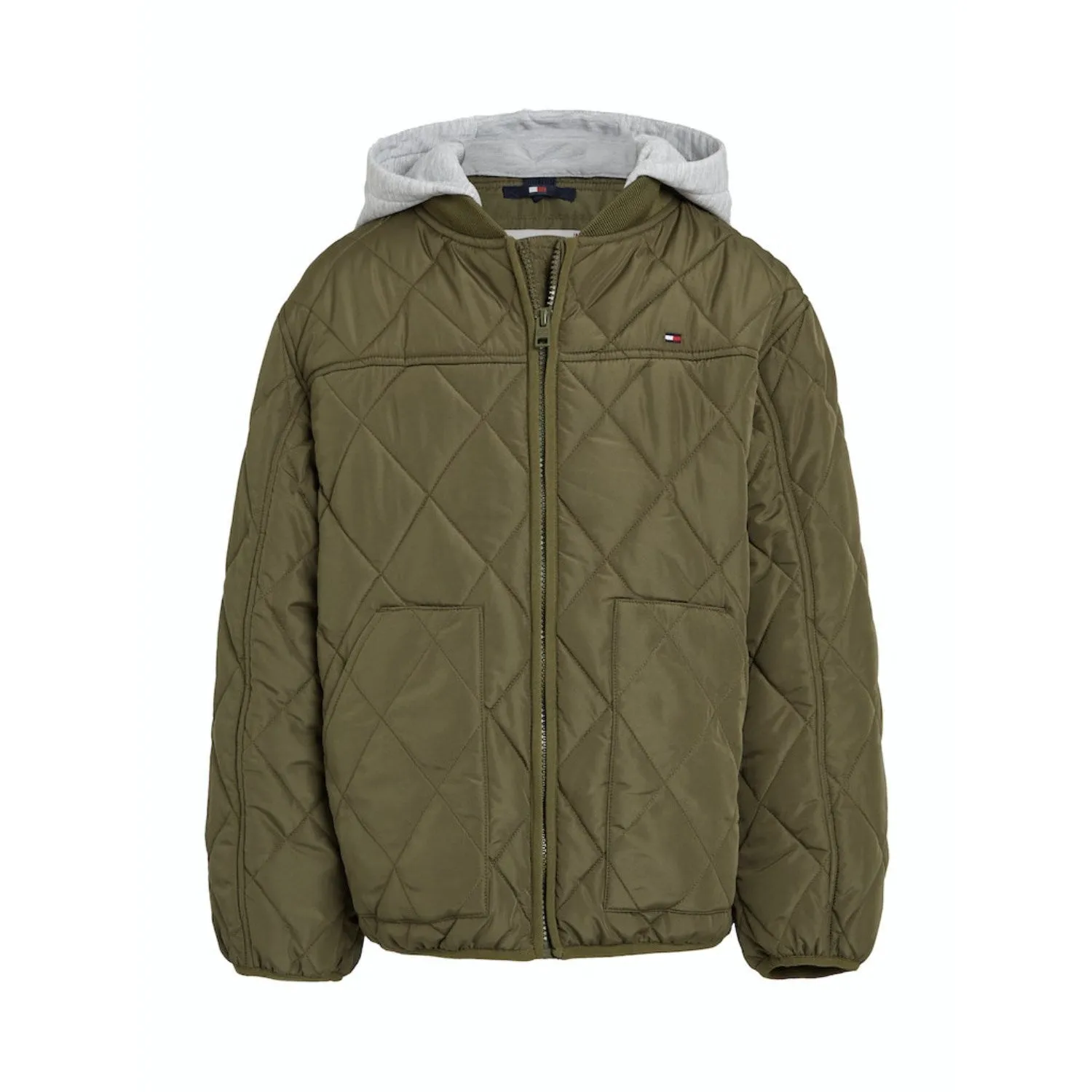 cruise trip Tommy Hilfiger Utility Olive Light Padded Quilted Jacket