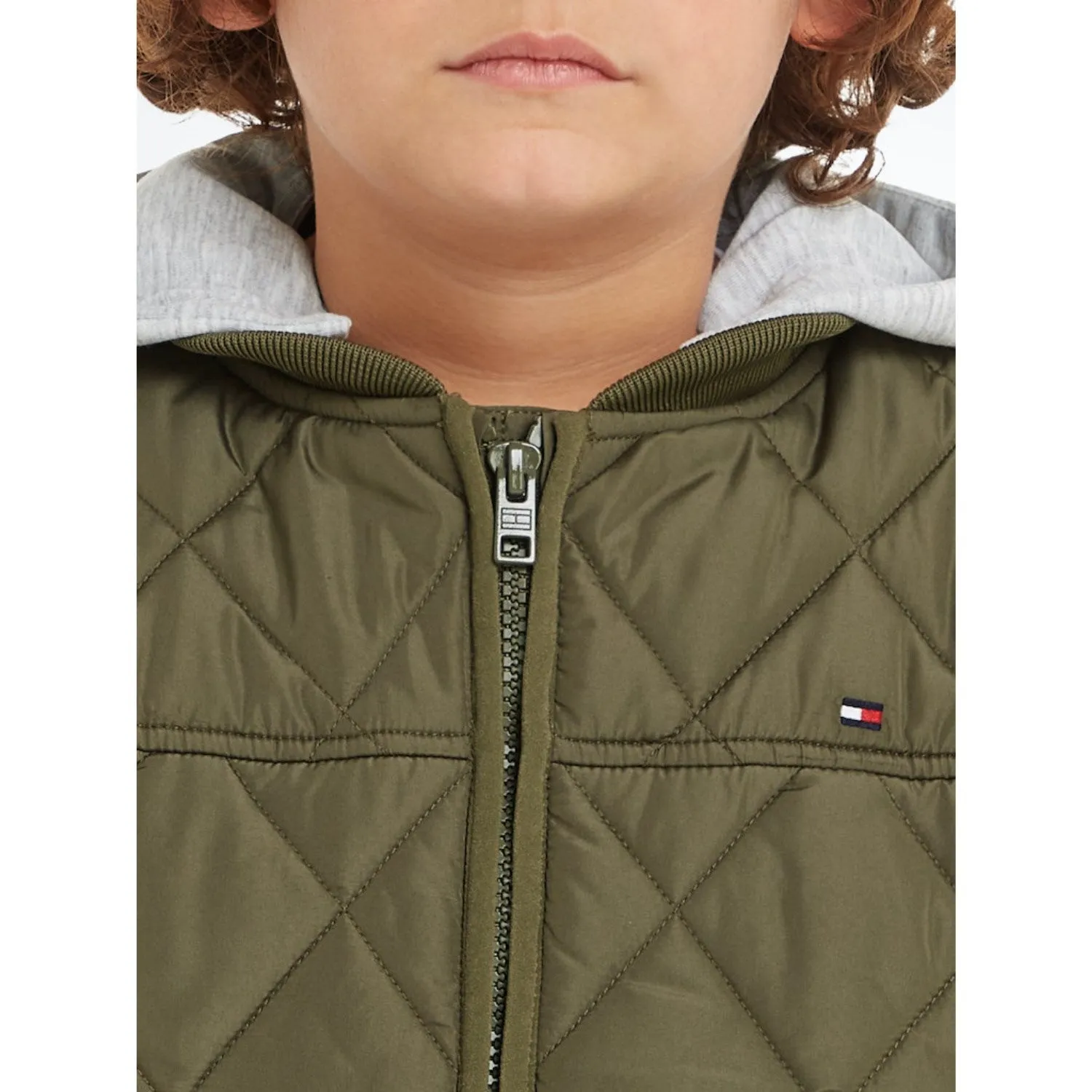 Influence suitable for charity events Tommy Hilfiger Utility Olive Light Padded Quilted Jacket