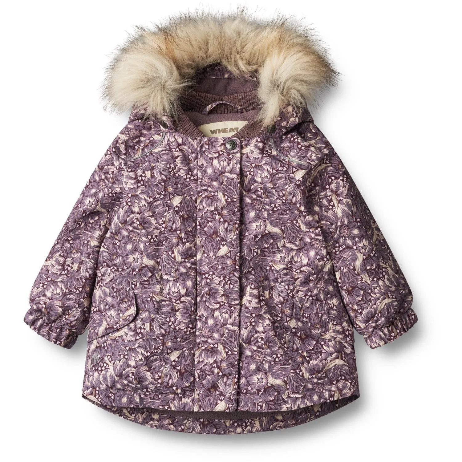 Wheat Purple Tulips Jacket Mathilde Tech Abrasion Resistant Finish Enjoy