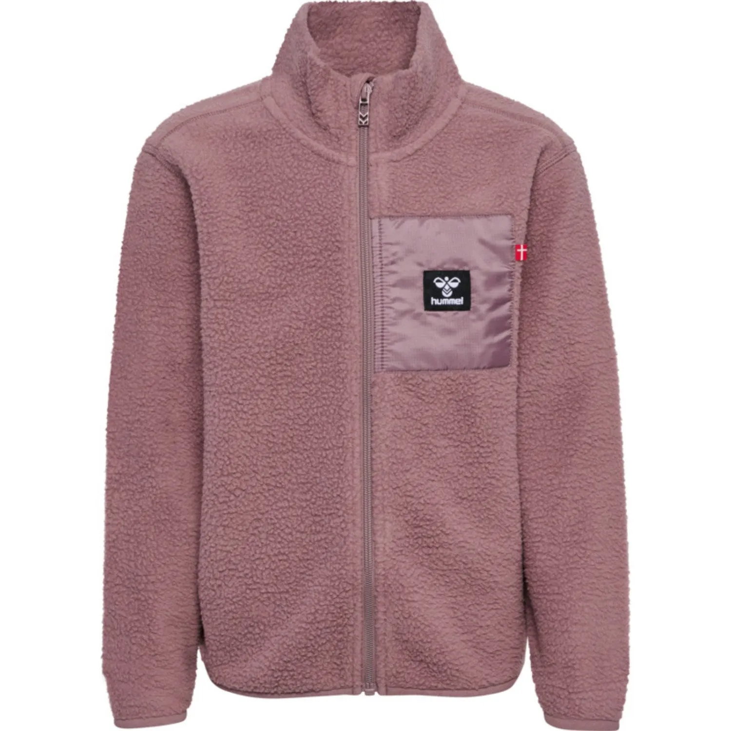 Heather Texture Adventure Outfit Hummel Twilight Mauve Atlas Fleece Zip Cardigan