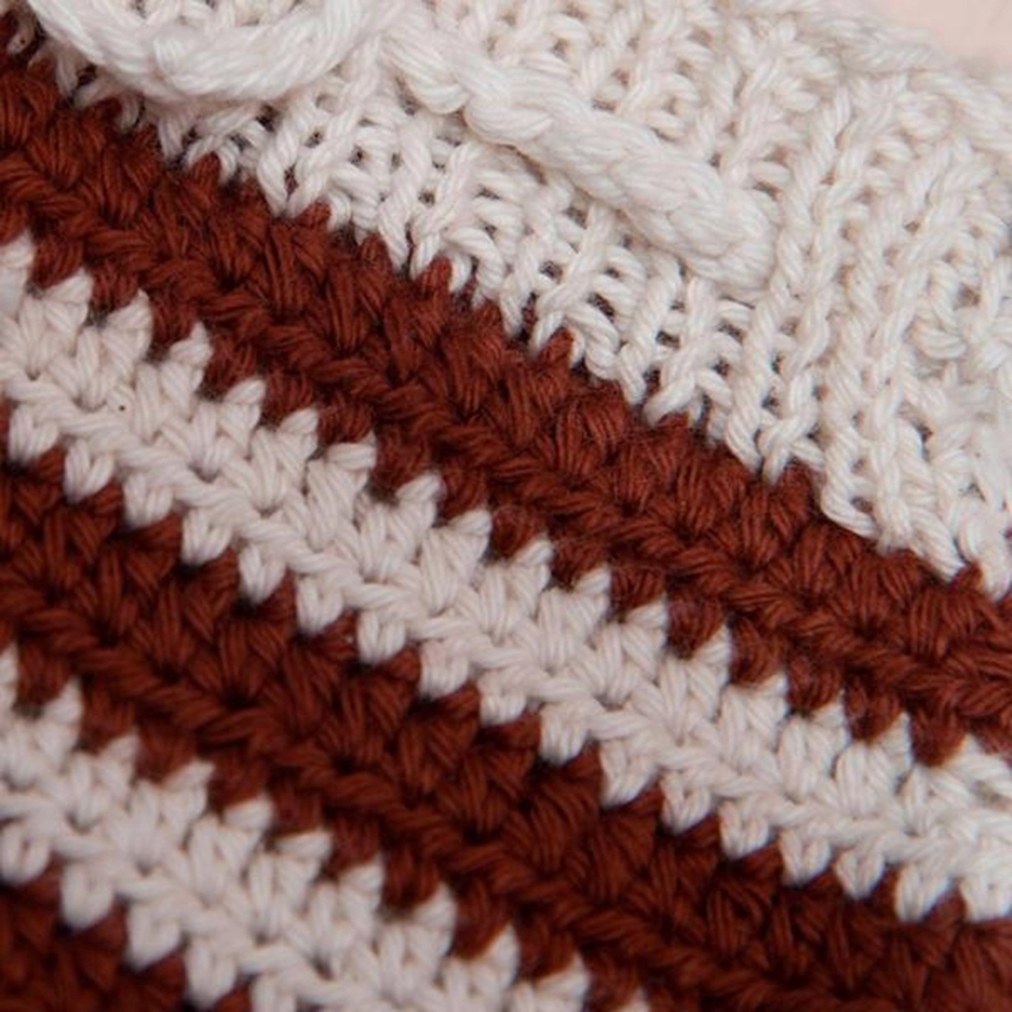 Day Fit Shirley Bredal Striped Summer Shorts Cream White/Rust