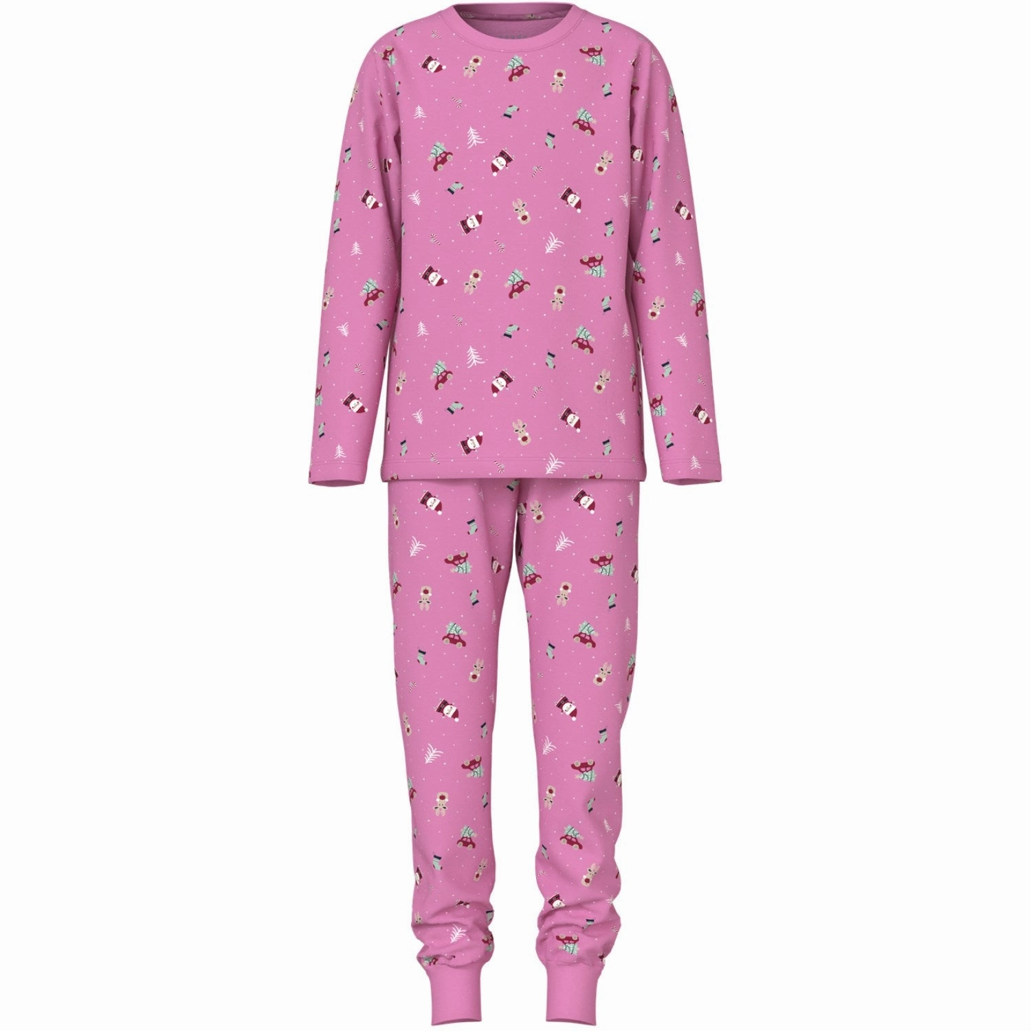 Comfy Vibe Morning routine Name It Fuchsia Pink Christmas Elements Vismas Nightset