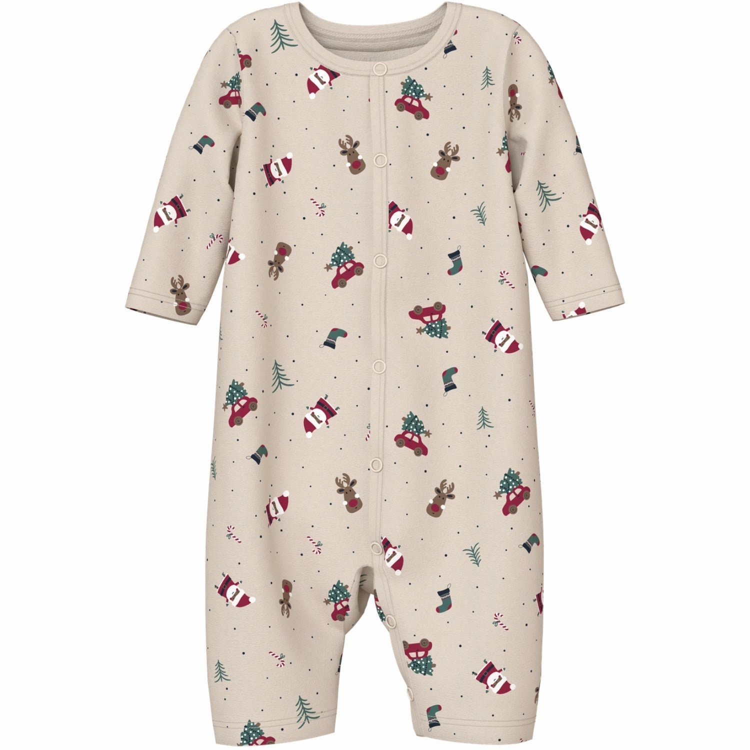 Durable Simple Name It Whitecap Gray Christmas Elements Vismas Nightsuit