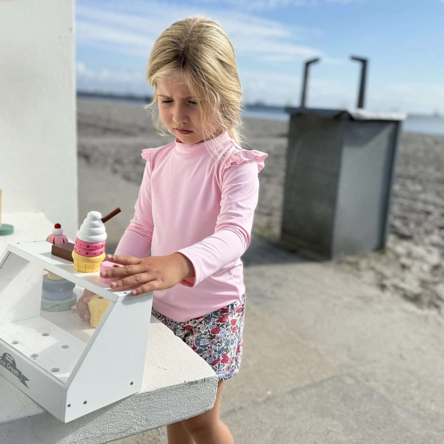 Tropical Life Petit Crabe Milk Sydney Uv Swimshirt L/S