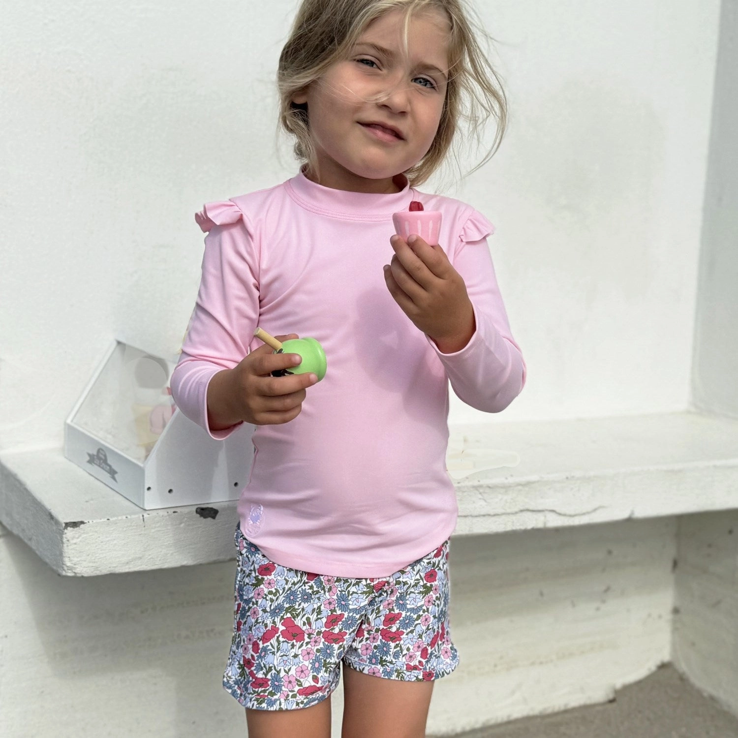 Petit Crabe Milk Sydney Uv Swimshirt L/S Beach essentials