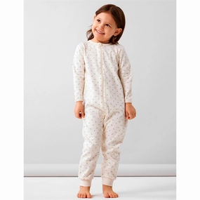 Name it Buttercream Nightsuit with Zipper Floral Noos Bold Youth