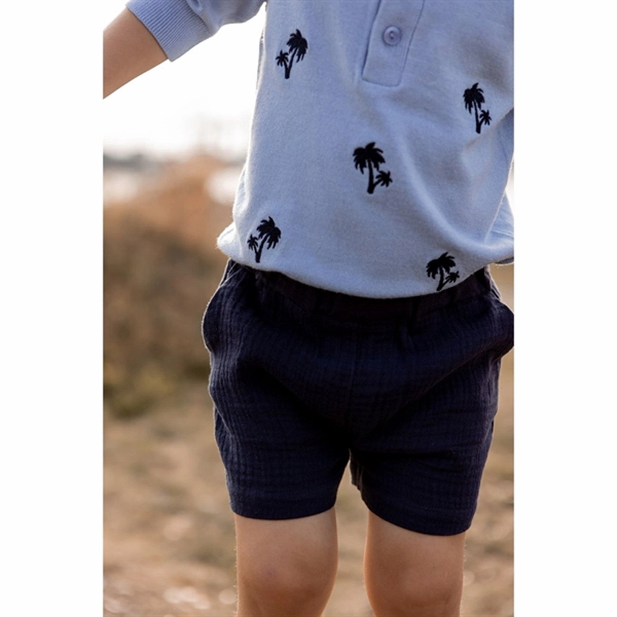 Secure Zipper Closure long-lasting quality Fliink Navy Elmo Shorts