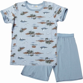 Unwind Mood Joha Bamboo Blue AOP Pyjamas