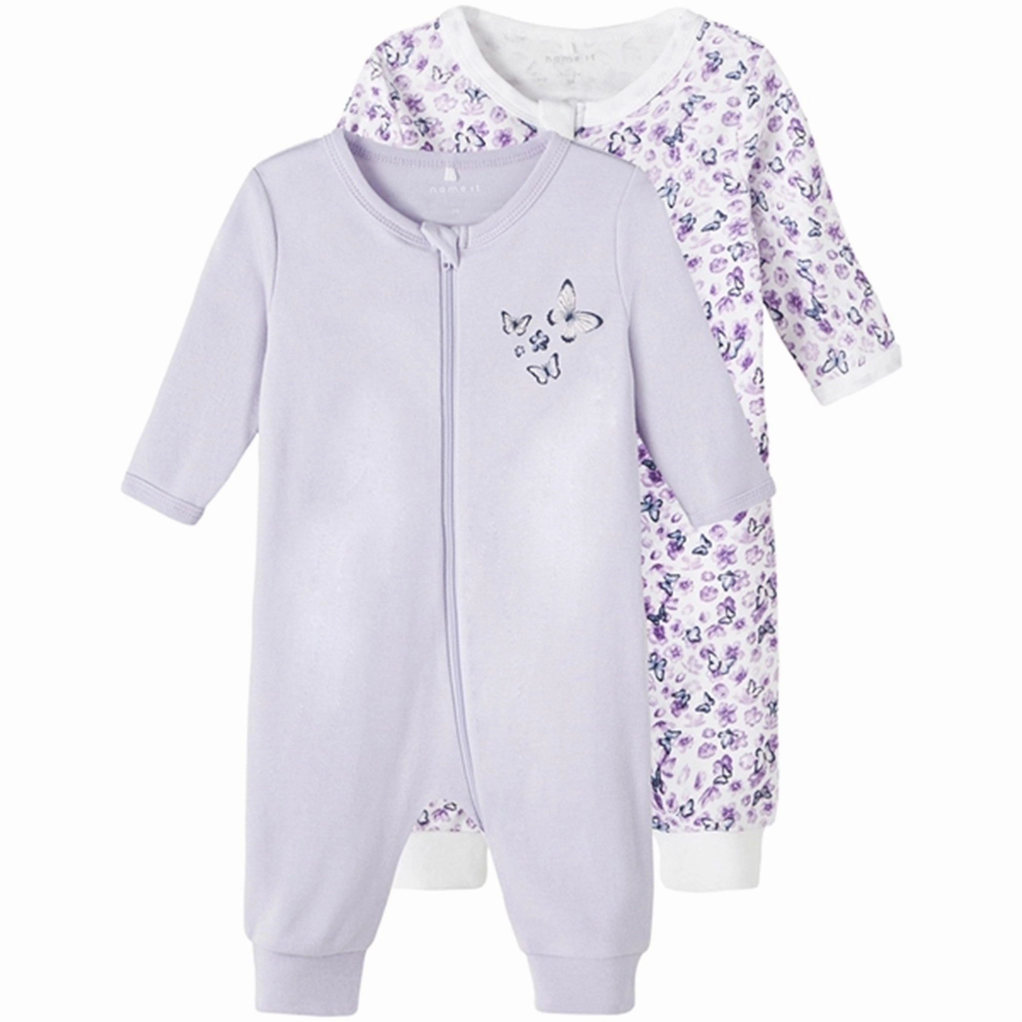 Versatile Cool Name it Purple Heather Purple Flower Noos Nightsuit 2-Pack