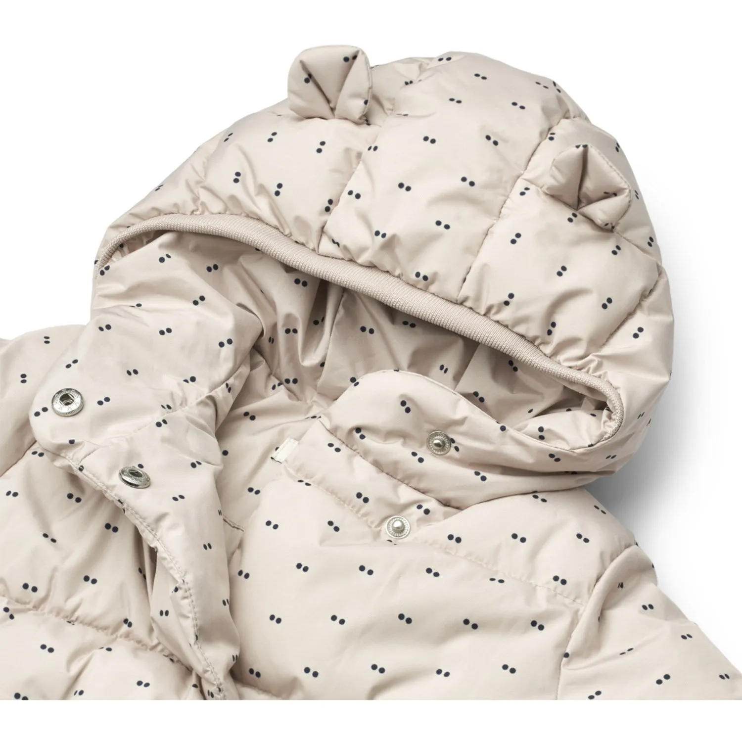 LieWood Double Dot / Silver Lining Giovanna Jacket Cozy button-front blouse Piped-Edge