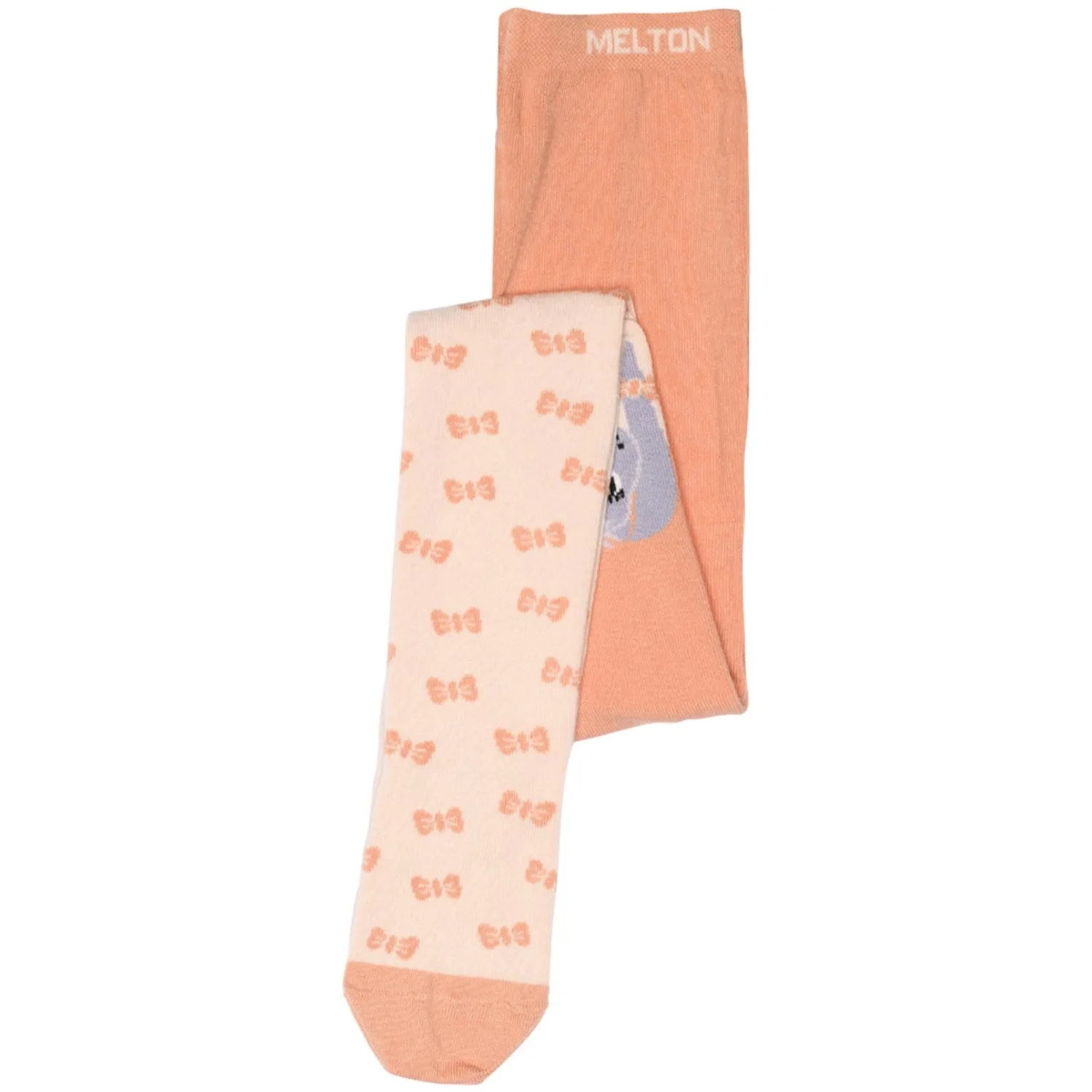 MELTON Peach Pink Rabbit tights Bottom layer